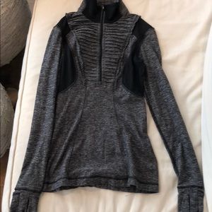 Gray and black Lululemon quarter zip